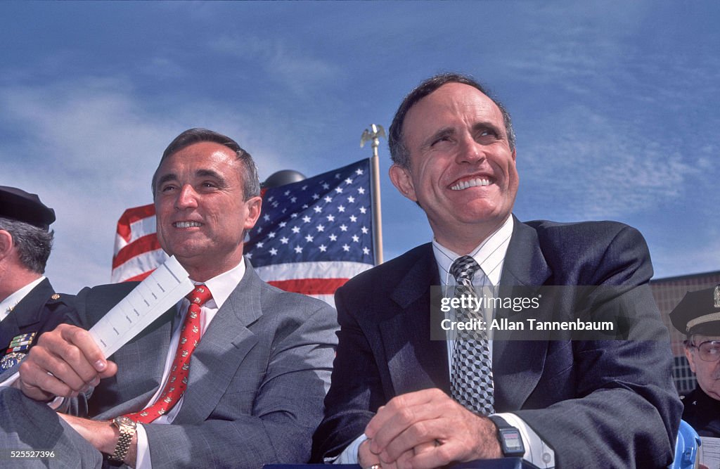 Mayor Rudy Giuliani and Police Commisioner William Bratton