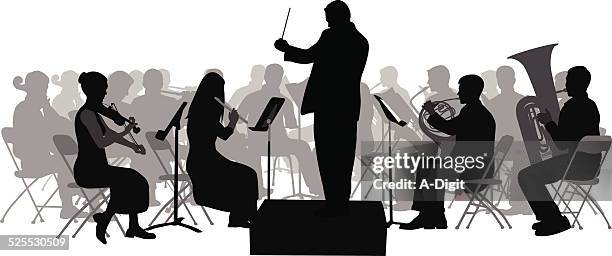 ilustraciones, imágenes clip art, dibujos animados e iconos de stock de firstviolin - orquesta