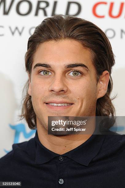 Chris Clark arrives at the launch of the 2016 annual BLOCH Dance World Cup on April 28, 2016 in London, England.