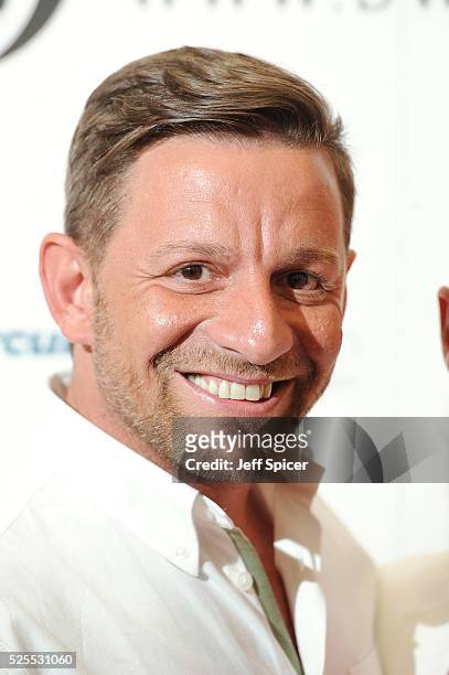 Nikos Liolios arrives at the launch of the 2016 annual BLOCH Dance World Cup on April 28, 2016 in London, England.