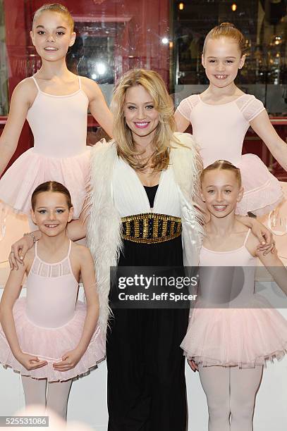 Kimberly Wyatt launches the 2016 annual BLOCH Dance World Cup on April 28, 2016 in London, England.