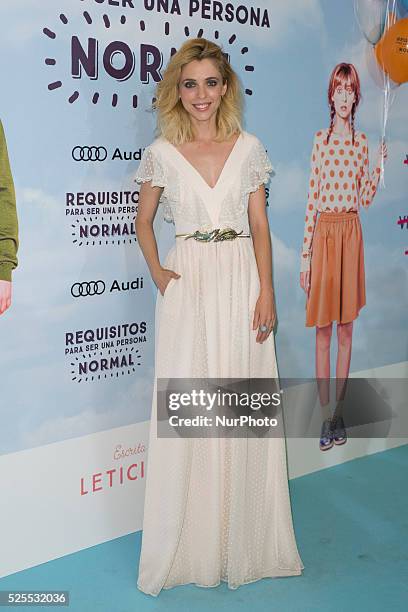 Actress and director Leticia Dolera attends the photocall for the movie 'Requisitos para ser una persona normal' at Palafox cinema on June 3, 2015 in...