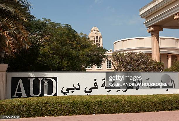 February 22, 2012 - Entrance to the American University in Dubai.