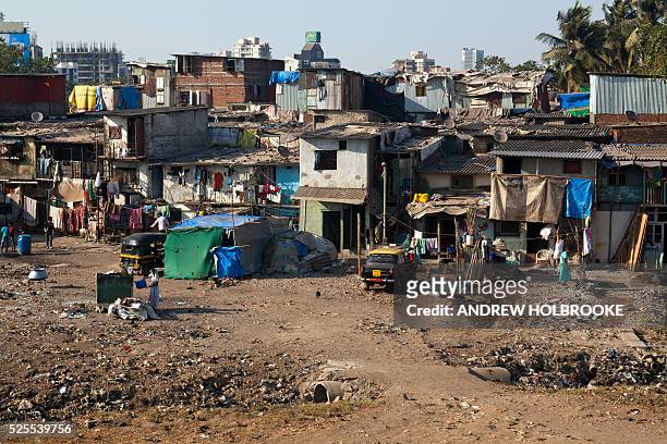 January 28, 2012 - Muslims living in a slum adjoining the wealthy Bandra-Kurla Complex , a planned commercial complex in the suburbs of Mumbai ....