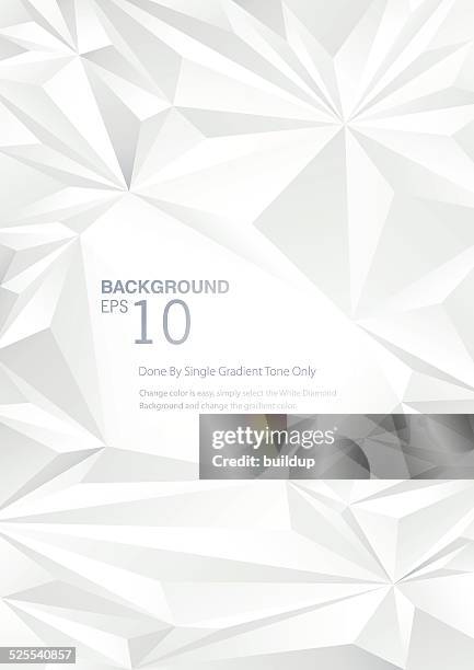 white diamond low poly background - white diamond background stock illustrations