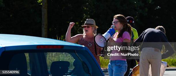 On July 6, 2015- At the largest Biomedical Primate Research Center in Europe several activists protested against the use of apes for research on...