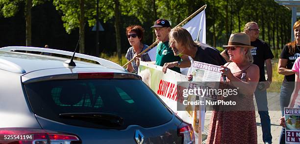 On July 6, 2015- At the largest Biomedical Primate Research Center in Europe several activists protested against the use of apes for research on...