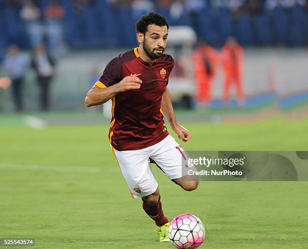 Mohamed Salah during the Soccer AS ROMA presentation team for the season 2015-2016 Rome, Italy, on 14th August 2015