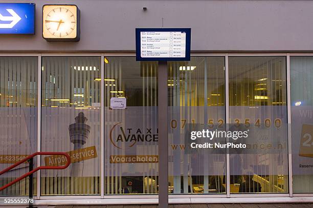 Residents of the town of Voorschoten can be seen voting at a railway station. In The Netherlands on Wednesday Dutch citizens and residents of voted...