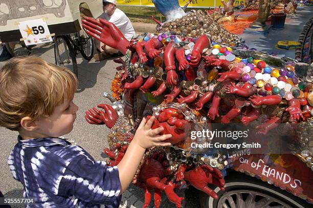 The 17th annual "Everyones Art Car Parade" in downtown Houston. This year's 280 car event is known for it's different art forms of transporation.