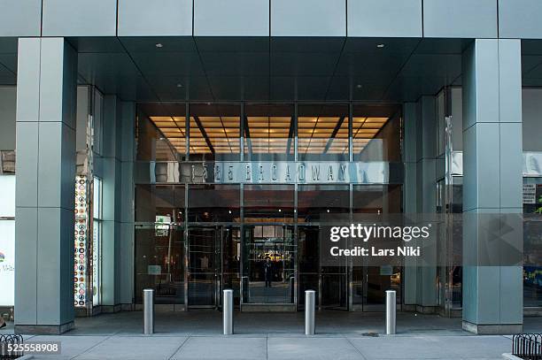 Daytime view of the Morgan Stanley Headquarters on 1585 Broadway in New York City. Facebook and a number of banks are being sued by Facebook...