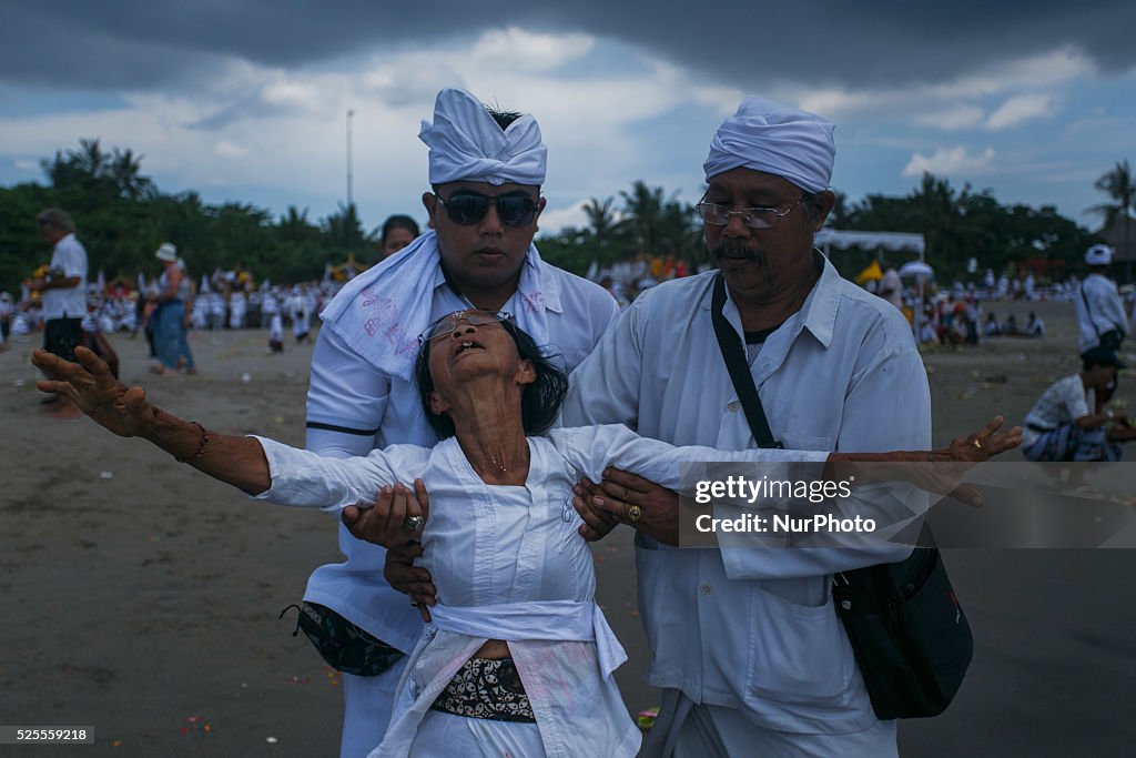 Melasti Ceremony in Bali