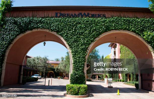 The exterior of DreamWorks Animation in Glendale, California is seen April 28, 2016. - DreamWorks Animation, the studio behind family blockbusters...