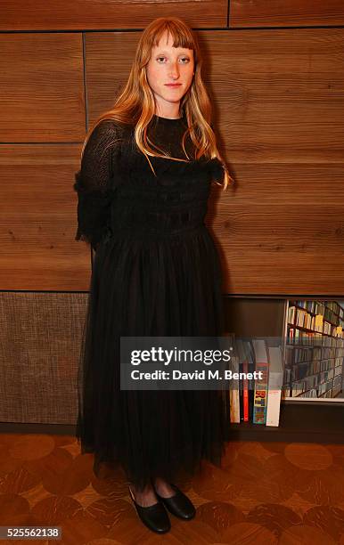 Molly Goddard attends the BFC Fashion Trust x Farfetch cocktail reception on April 28, 2016 in London, England.