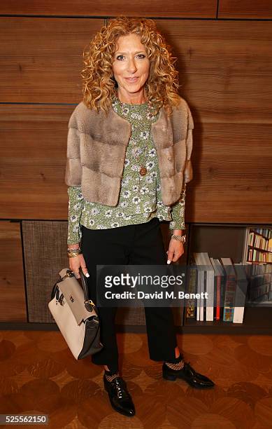 Kelly Hoppen attends the BFC Fashion Trust x Farfetch cocktail reception on April 28, 2016 in London, England.
