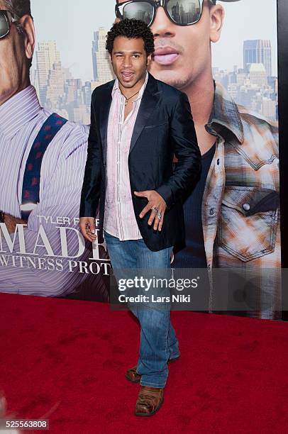 Corbin Bleu attends Tyler Perry's Madea's Witness Protection premiere at the AMC Loews Lincoln Square Cinema in New York City. �� LAN