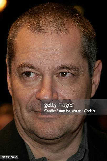 Director Jean-Pierre Jeunet attends the premiere of A Very Long Engagement at Odeon West-End in London.