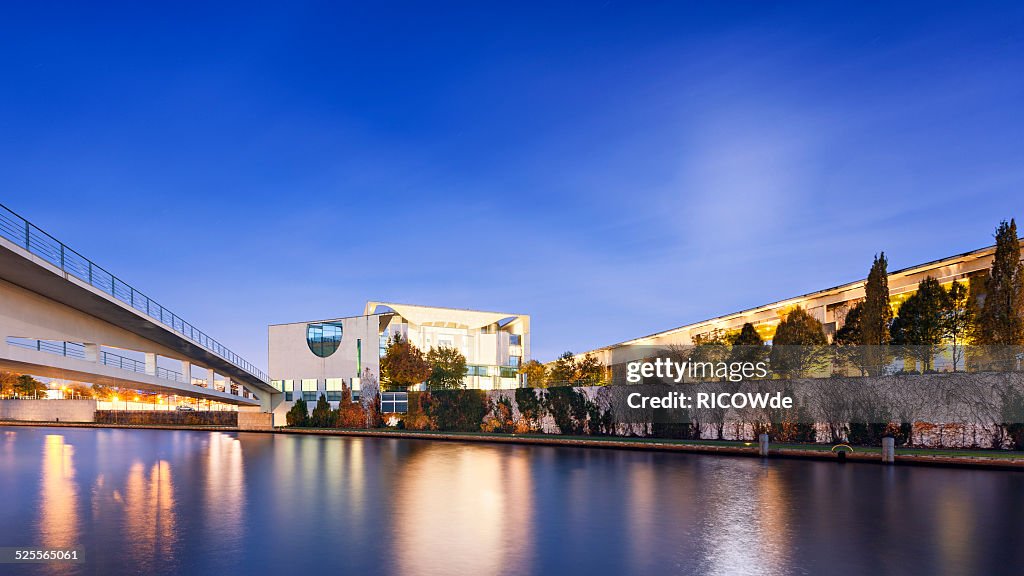 Chancellery in governmental quarter, Berlin