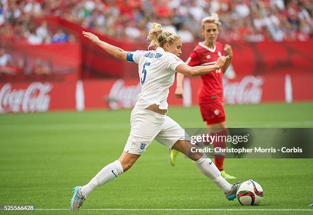 Steph Houghton of team England during 2015 women's World Cup Soccer in Vancouver during second round action between England and Canada.