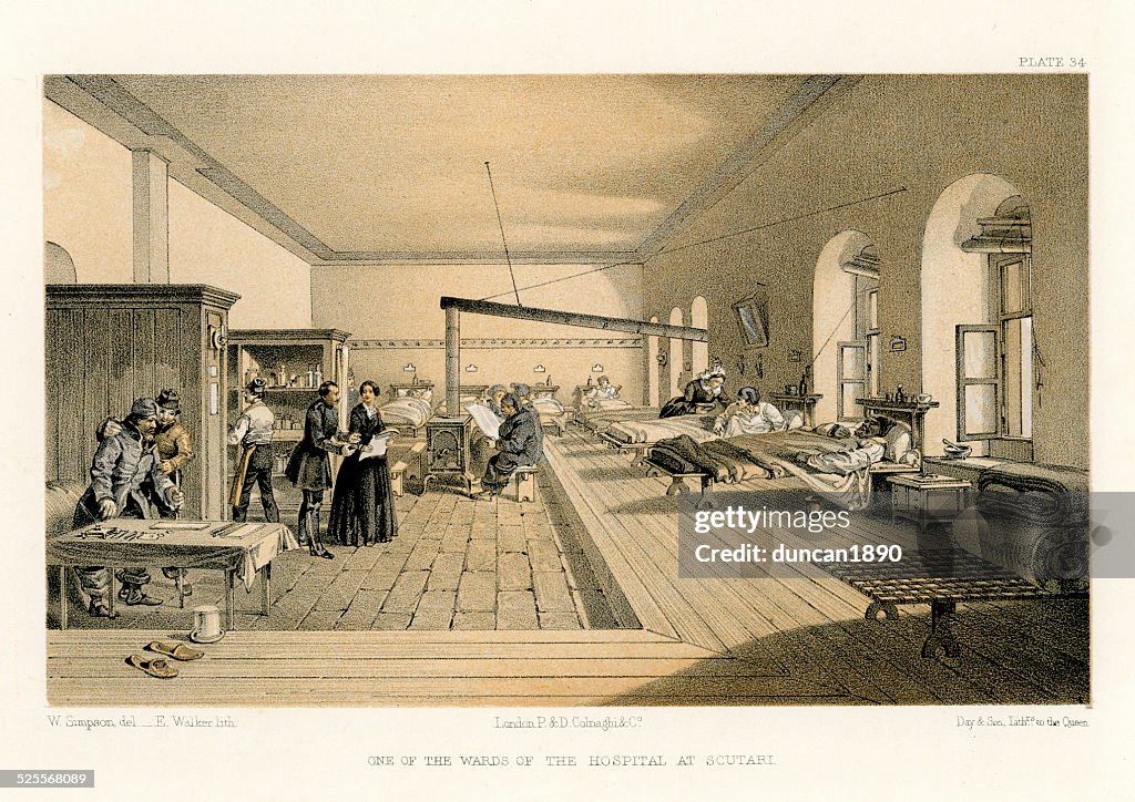 Crimean War -  Florence Nightingale's Hospital at Scutari