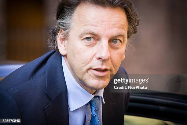 Minister Bert Koenders of Foreign Affairs arrives at the weekly ministers council. Dutch cabinet ministers met on Friday for their weekly council at...