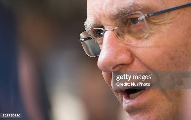 Minister Henk Kamp of Economic Affairs speaks to the press ahead of the weekly council. Dutch cabinet ministers met on Friday for their weekly...