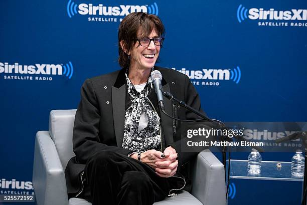 Ric Ocasek of The Cars attends the SiriusXM 'Town Hall' with The Cars: Town Hall to air on SiriusXM's 80's on 8 at SiriusXM Studio on April 28, 2016...