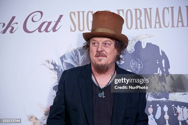Italian superstar Zucchero attends a photocall to present the new album Black Cat in Milan on April 28th, 2016.