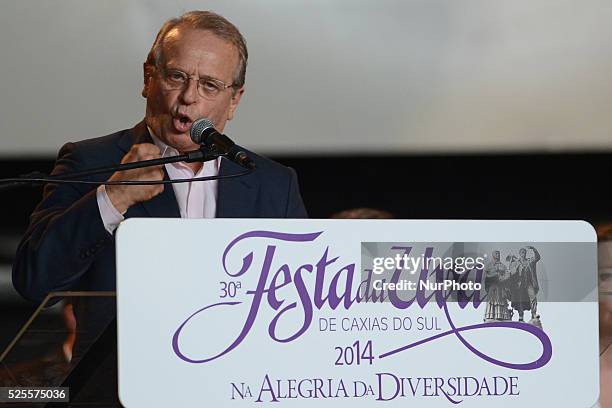 Tarso Genro, governor of RS State , during the grape festival opening at Caxias do Sul,RS. Foto:Edu Andrade/FatoPress/Urbanandsport/NurPhoto