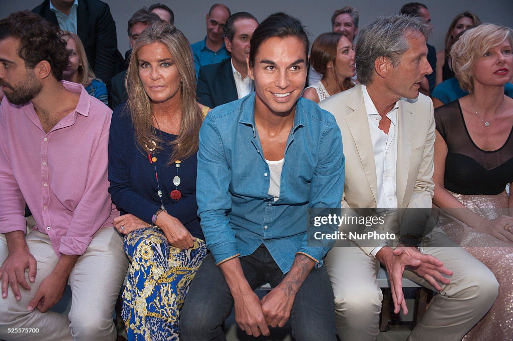 Julio Jose Iglesias attends the MFShow Emidio Tucci Catwalk