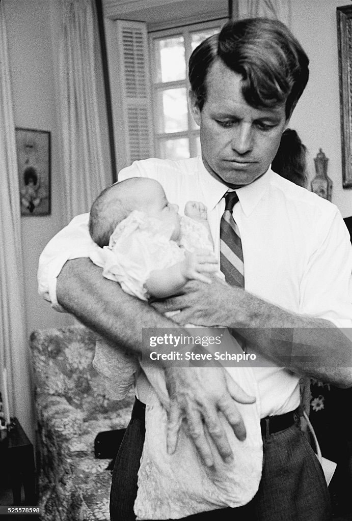 Robert F. Kennedy Holding Son Douglas
