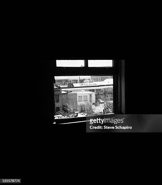 The second floor window of the rooming house bathroom from which shots were fired, assassinating Dr. Martin Luther King, Jr. In 1968. The Lorraine...