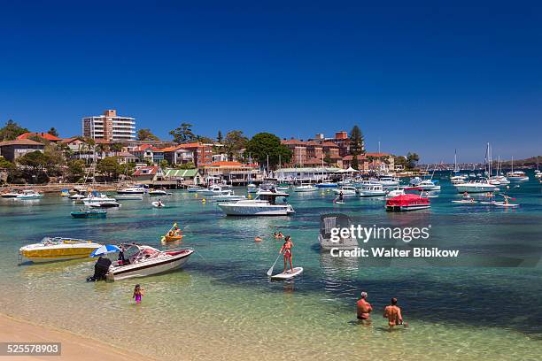 australia, new south wales, exterior - manly beach stock pictures, royalty-free photos & images