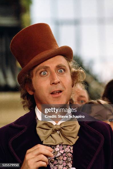 A wide-eyed Gene Wilder, as the title character in 'Willy Wonka