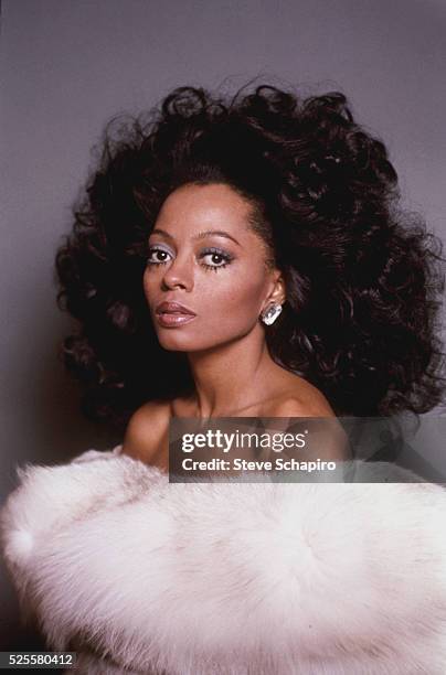 Diana Ross in White Fur