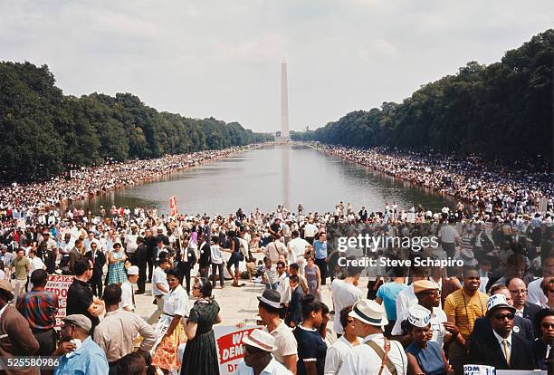 More than 200,000 people participated in the March on Washington demonstrations. The throng marched to the Mall and listened to Civil Rights leaders,...