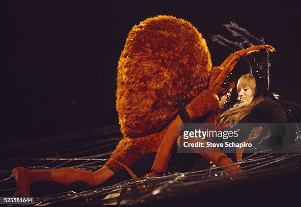 Woody Allen and Louise Lasser dressed as spiders in a scene from Everything You Wanted to Know About Sex But Were Afraid to Ask.