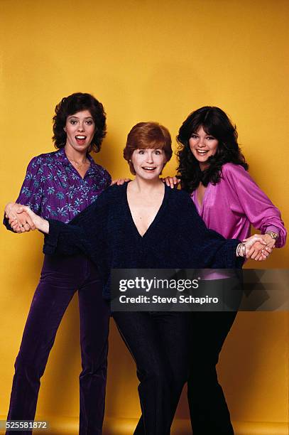 Cast of One Day at a Time: Mackenzie Phillips, Bonnie Franklin and Valerie Bertinelli.