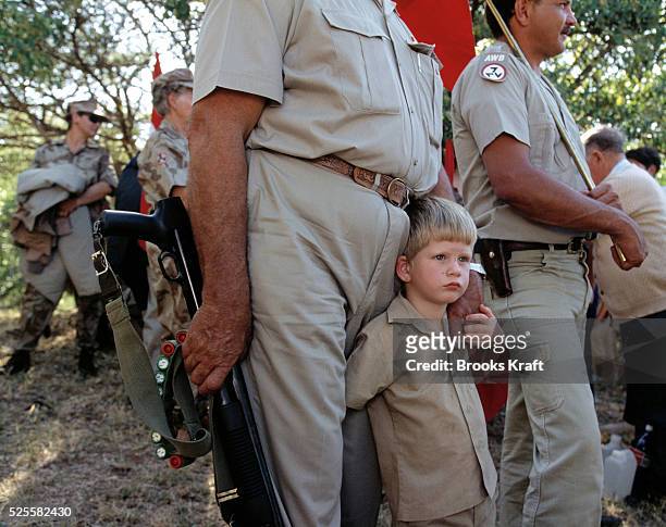 Children and members of the Afrikaner Resistance Movement , a South News  Photo - Getty Images
