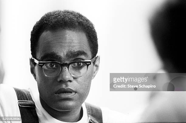 Robert Moses, one of the leaders of the SNCC training students as part of the Mississippi Summer Project. The project aims to train students to...