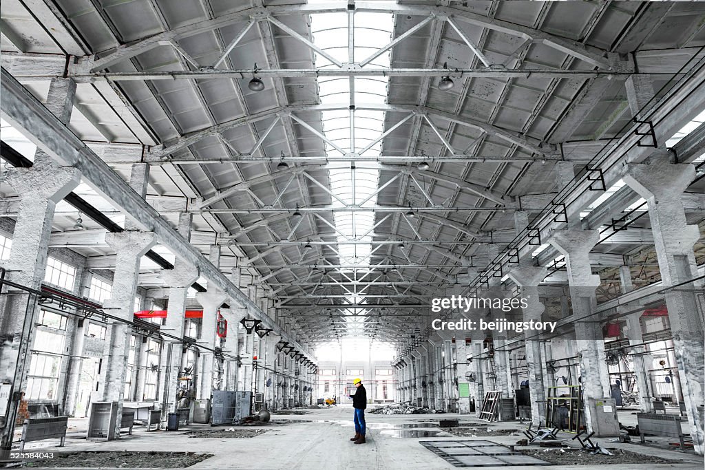 Interior of an industrial building