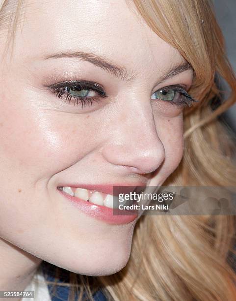 Emma Stone of The Amazing Spider-man takes part in the Be Amazing, Stand Up and Volunteer initiative at the Farragut House in Brooklyn. �� LAN