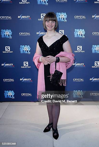 Millie Knight attends Disability Snowsport UK ParaSnowBall 2016 sponsored by Crystal Ski Holidays and Salomon, at The Hurlingham Club on April 28,...