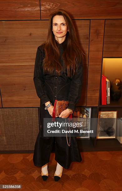 Alessandra Rich attends the BFC Fashion Trust x Farfetch cocktail reception on April 28, 2016 in London, England.