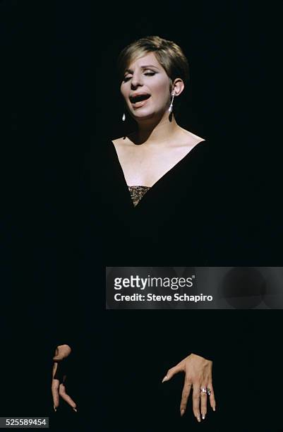 Barbra Streisand in the stage production of Funny Girl.