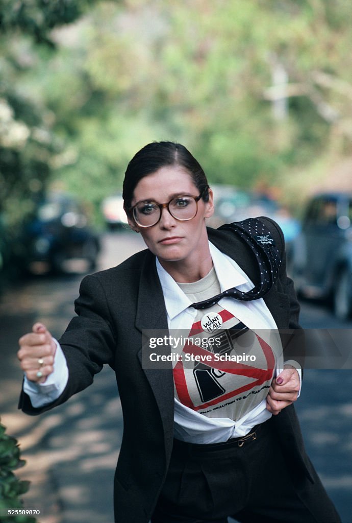 Kidder Margot Kidder in costume similar to character Clark Kent News Photo ...