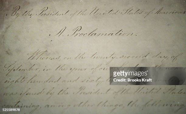The Emancipation Proclamation at the National Archives in Washington, January 16, 2006.