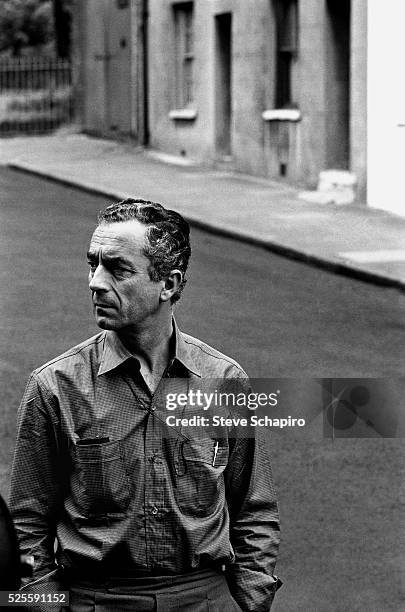 Michelangelo Antonioni during filming of Blow Up