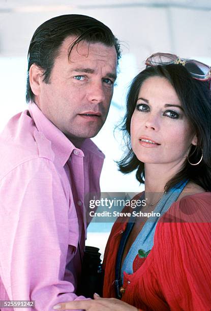 Natalie Wood and Robert Wagner on their yacht The Splendour