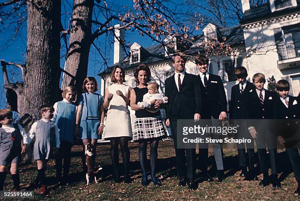 Robert F. Kennedy and Family at Hickory Hill, McLean, Virginia, June 4, 1967.